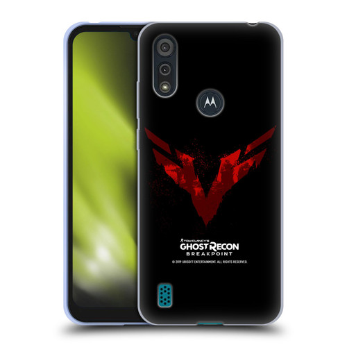 Tom Clancy's Ghost Recon Breakpoint Graphics Wolves Logo Soft Gel Case for Motorola Moto E6s (2020)