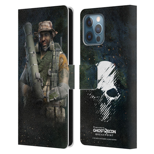 Tom Clancy's Ghost Recon Breakpoint Character Art Fixit Leather Book Wallet Case Cover For Apple iPhone 12 Pro Max