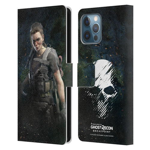 Tom Clancy's Ghost Recon Breakpoint Character Art Fury Leather Book Wallet Case Cover For Apple iPhone 12 Pro Max