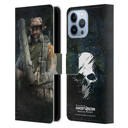 Tom Clancy's Ghost Recon Breakpoint Character Art Fixit Leather Book Wallet Case Cover For Apple iPhone 13 Pro Max