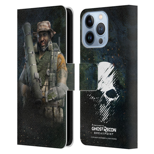 Tom Clancy's Ghost Recon Breakpoint Character Art Fixit Leather Book Wallet Case Cover For Apple iPhone 13 Pro