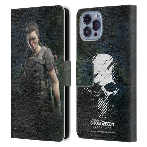 Tom Clancy's Ghost Recon Breakpoint Character Art Fury Leather Book Wallet Case Cover For Apple iPhone 14