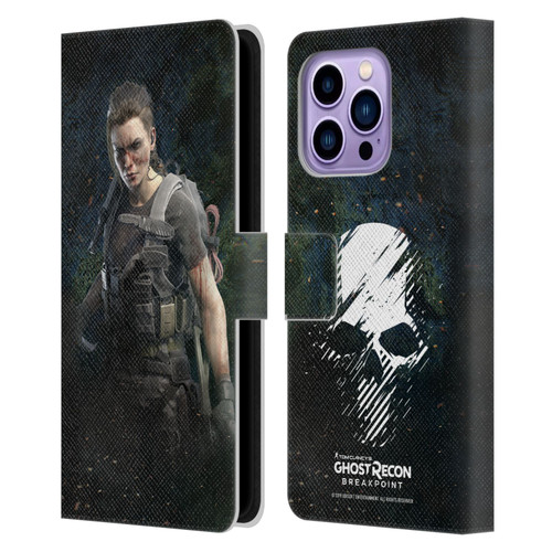 Tom Clancy's Ghost Recon Breakpoint Character Art Fury Leather Book Wallet Case Cover For Apple iPhone 14 Pro Max