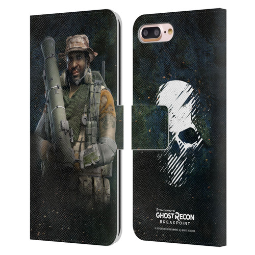 Tom Clancy's Ghost Recon Breakpoint Character Art Fixit Leather Book Wallet Case Cover For Apple iPhone 7 Plus / iPhone 8 Plus