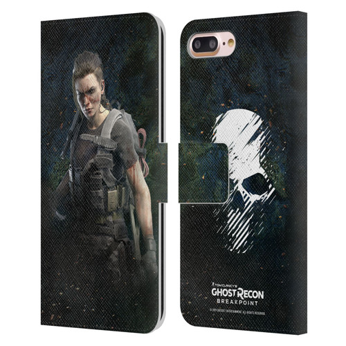 Tom Clancy's Ghost Recon Breakpoint Character Art Fury Leather Book Wallet Case Cover For Apple iPhone 7 Plus / iPhone 8 Plus