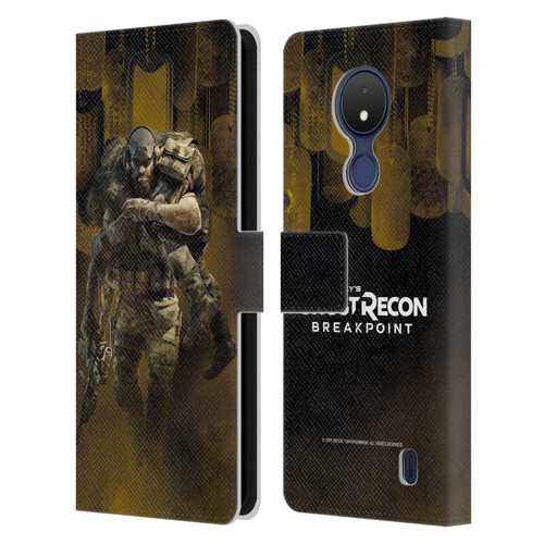 Tom Clancy's Ghost Recon Breakpoint Character Art Nomad Poster Leather Book Wallet Case Cover For Nokia C21