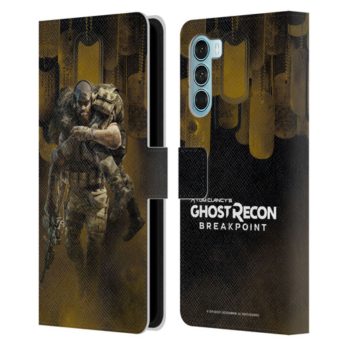 Tom Clancy's Ghost Recon Breakpoint Character Art Nomad Poster Leather Book Wallet Case Cover For Motorola Edge S30 / Moto G200 5G