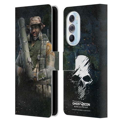 Tom Clancy's Ghost Recon Breakpoint Character Art Fixit Leather Book Wallet Case Cover For Motorola Edge X30
