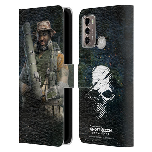 Tom Clancy's Ghost Recon Breakpoint Character Art Fixit Leather Book Wallet Case Cover For Motorola Moto G60 / Moto G40 Fusion