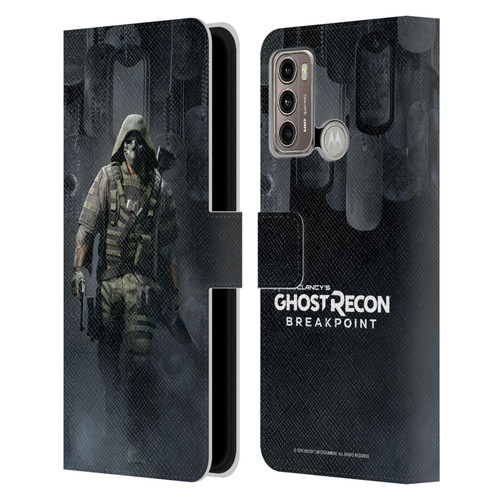 Tom Clancy's Ghost Recon Breakpoint Character Art Walker Poster Leather Book Wallet Case Cover For Motorola Moto G60 / Moto G40 Fusion