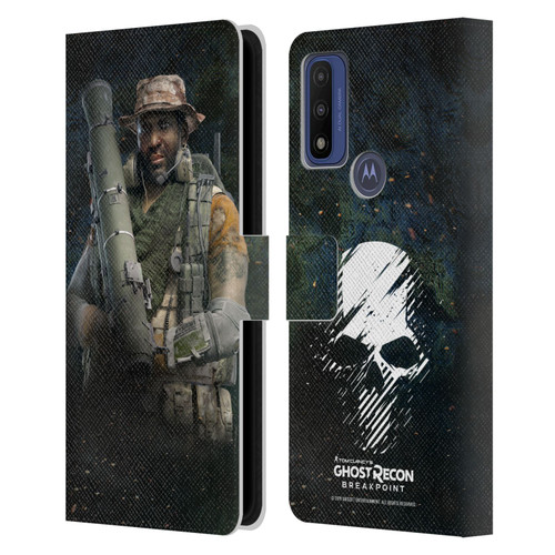 Tom Clancy's Ghost Recon Breakpoint Character Art Fixit Leather Book Wallet Case Cover For Motorola G Pure
