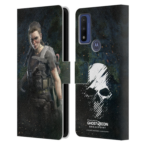 Tom Clancy's Ghost Recon Breakpoint Character Art Fury Leather Book Wallet Case Cover For Motorola G Pure