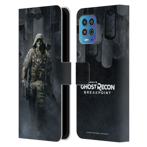 Tom Clancy's Ghost Recon Breakpoint Character Art Walker Poster Leather Book Wallet Case Cover For Motorola Moto G100
