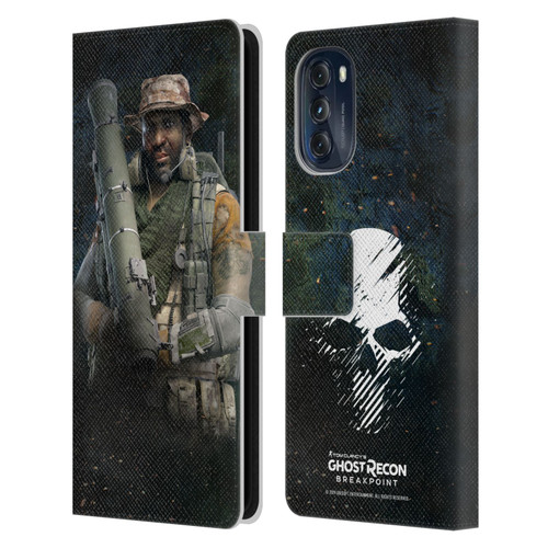 Tom Clancy's Ghost Recon Breakpoint Character Art Fixit Leather Book Wallet Case Cover For Motorola Moto G (2022)