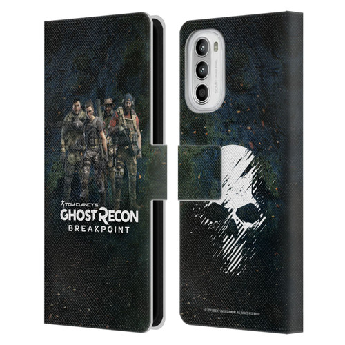 Tom Clancy's Ghost Recon Breakpoint Character Art The Ghosts Leather Book Wallet Case Cover For Motorola Moto G52