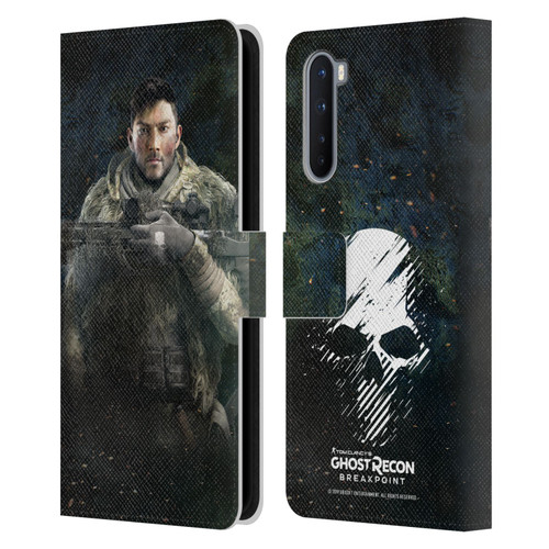 Tom Clancy's Ghost Recon Breakpoint Character Art Vasily Leather Book Wallet Case Cover For OnePlus Nord 5G
