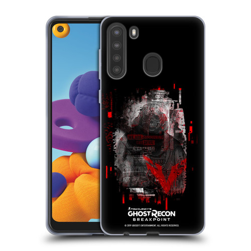 Tom Clancy's Ghost Recon Breakpoint Graphics Wolves Soft Gel Case for Samsung Galaxy A21 (2020)