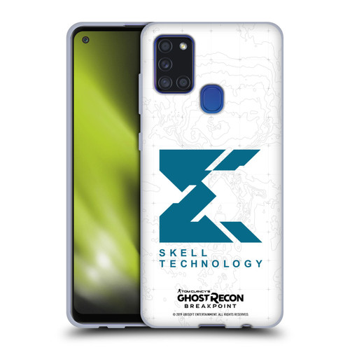 Tom Clancy's Ghost Recon Breakpoint Graphics Skell Technology Logo Soft Gel Case for Samsung Galaxy A21s (2020)