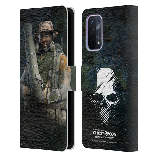 Tom Clancy's Ghost Recon Breakpoint Character Art Fixit Leather Book Wallet Case Cover For OPPO A54 5G