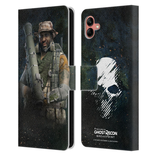 Tom Clancy's Ghost Recon Breakpoint Character Art Fixit Leather Book Wallet Case Cover For Samsung Galaxy A04 (2022)