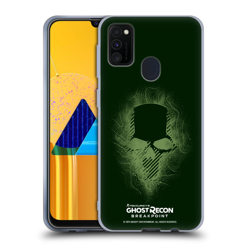 Tom Clancy's Ghost Recon Breakpoint Graphics Ghosts Logo Soft Gel Case for Samsung Galaxy M30s (2019)/M21 (2020)