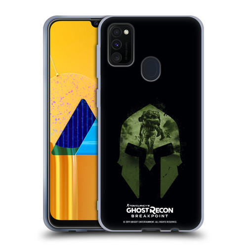 Tom Clancy's Ghost Recon Breakpoint Graphics Nomad Logo Soft Gel Case for Samsung Galaxy M30s (2019)/M21 (2020)