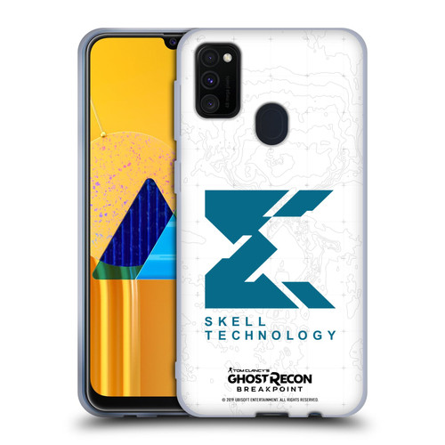 Tom Clancy's Ghost Recon Breakpoint Graphics Skell Technology Logo Soft Gel Case for Samsung Galaxy M30s (2019)/M21 (2020)
