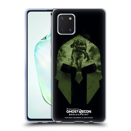 Tom Clancy's Ghost Recon Breakpoint Graphics Nomad Logo Soft Gel Case for Samsung Galaxy Note10 Lite
