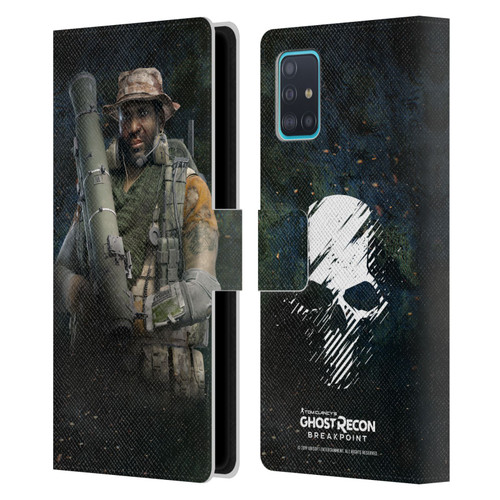 Tom Clancy's Ghost Recon Breakpoint Character Art Fixit Leather Book Wallet Case Cover For Samsung Galaxy A51 (2019)