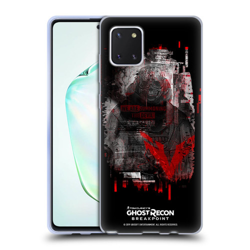 Tom Clancy's Ghost Recon Breakpoint Graphics Wolves Soft Gel Case for Samsung Galaxy Note10 Lite