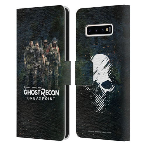 Tom Clancy's Ghost Recon Breakpoint Character Art The Ghosts Leather Book Wallet Case Cover For Samsung Galaxy S10+ / S10 Plus