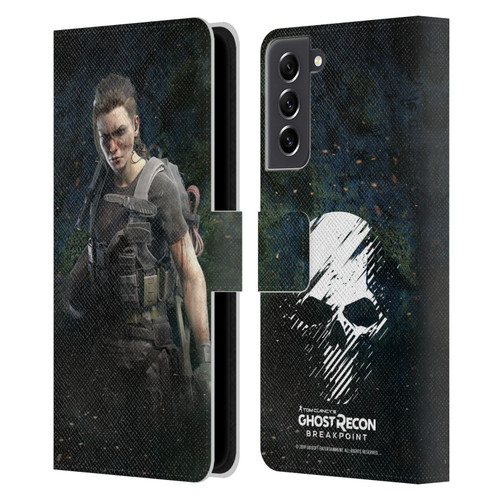 Tom Clancy's Ghost Recon Breakpoint Character Art Fury Leather Book Wallet Case Cover For Samsung Galaxy S21 FE 5G