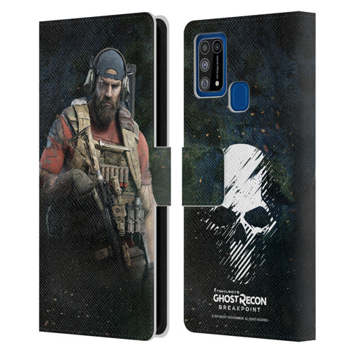 Tom Clancy's Ghost Recon Breakpoint Character Art Nomad Leather Book Wallet Case Cover For Samsung Galaxy M31 (2020)