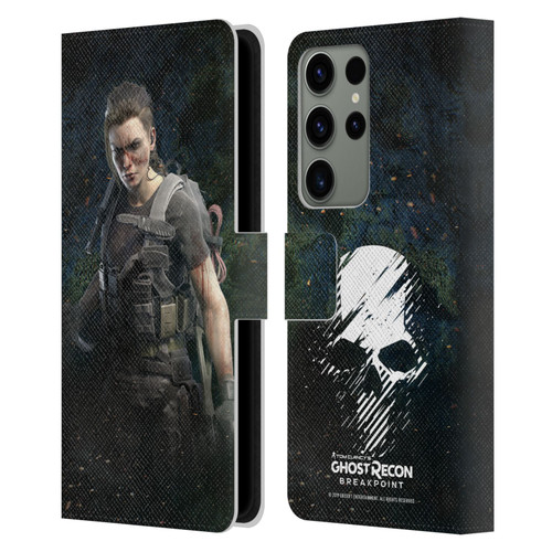 Tom Clancy's Ghost Recon Breakpoint Character Art Fury Leather Book Wallet Case Cover For Samsung Galaxy S23 Ultra 5G