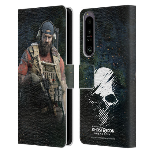 Tom Clancy's Ghost Recon Breakpoint Character Art Nomad Leather Book Wallet Case Cover For Sony Xperia 1 IV