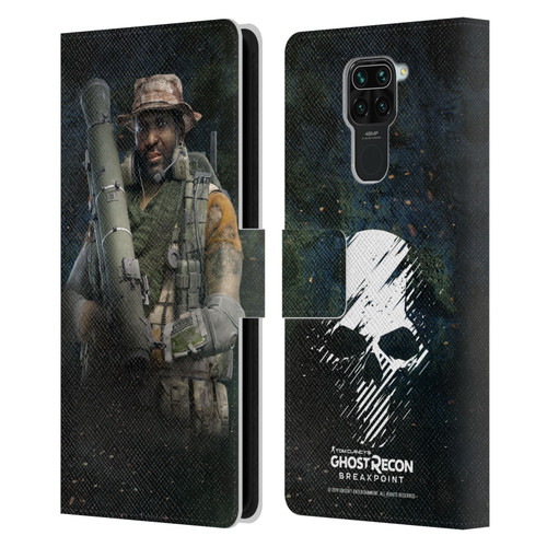 Tom Clancy's Ghost Recon Breakpoint Character Art Fixit Leather Book Wallet Case Cover For Xiaomi Redmi Note 9 / Redmi 10X 4G