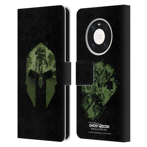 Tom Clancy's Ghost Recon Breakpoint Graphics Nomad Logo Leather Book Wallet Case Cover For Huawei Mate 40 Pro 5G