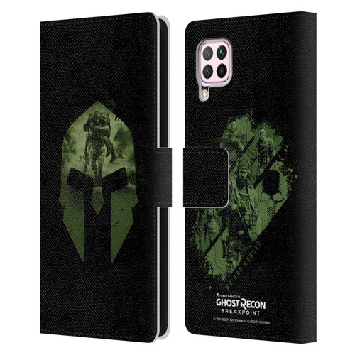 Tom Clancy's Ghost Recon Breakpoint Graphics Nomad Logo Leather Book Wallet Case Cover For Huawei Nova 6 SE / P40 Lite