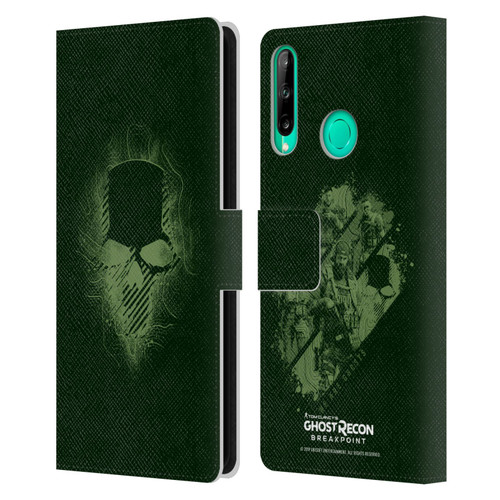 Tom Clancy's Ghost Recon Breakpoint Graphics Ghosts Logo Leather Book Wallet Case Cover For Huawei P40 lite E