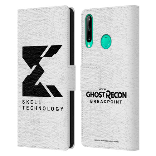 Tom Clancy's Ghost Recon Breakpoint Graphics Skell Technology Logo Leather Book Wallet Case Cover For Huawei P40 lite E