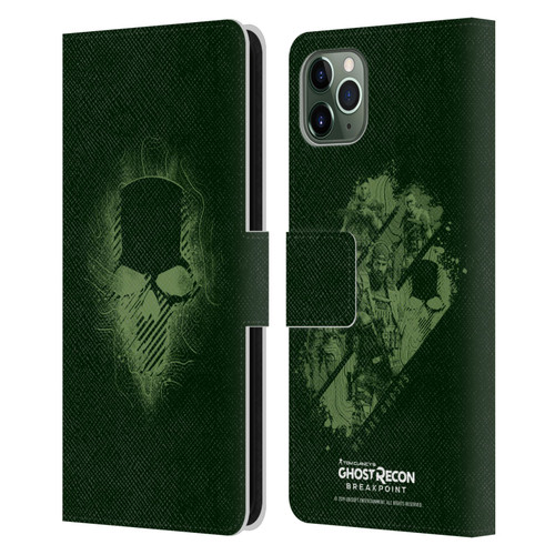 Tom Clancy's Ghost Recon Breakpoint Graphics Ghosts Logo Leather Book Wallet Case Cover For Apple iPhone 11 Pro Max