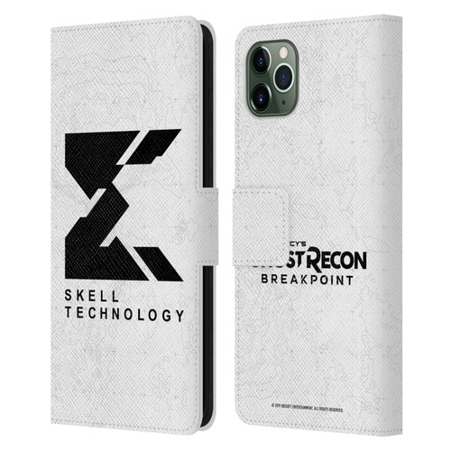 Tom Clancy's Ghost Recon Breakpoint Graphics Skell Technology Logo Leather Book Wallet Case Cover For Apple iPhone 11 Pro Max