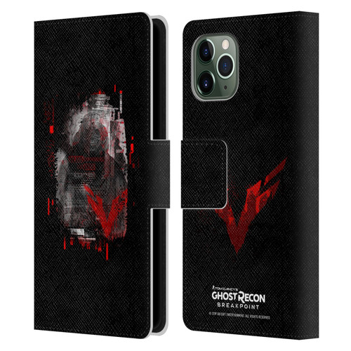 Tom Clancy's Ghost Recon Breakpoint Graphics Wolves Leather Book Wallet Case Cover For Apple iPhone 11 Pro