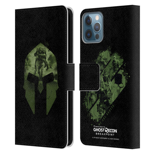 Tom Clancy's Ghost Recon Breakpoint Graphics Nomad Logo Leather Book Wallet Case Cover For Apple iPhone 12 / iPhone 12 Pro