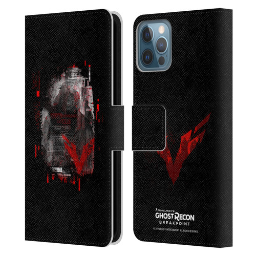 Tom Clancy's Ghost Recon Breakpoint Graphics Wolves Leather Book Wallet Case Cover For Apple iPhone 12 / iPhone 12 Pro