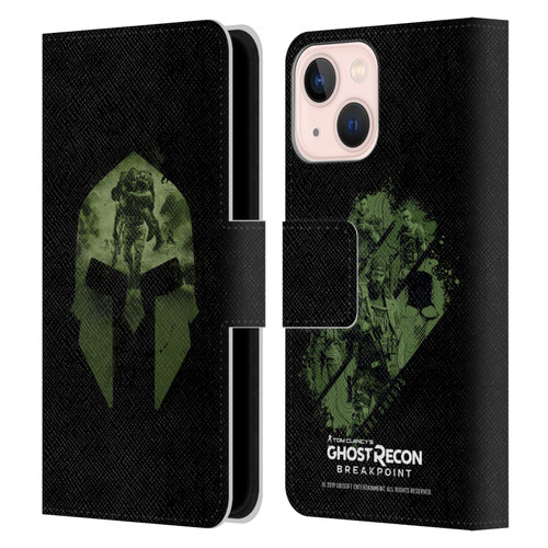 Tom Clancy's Ghost Recon Breakpoint Graphics Nomad Logo Leather Book Wallet Case Cover For Apple iPhone 13 Mini