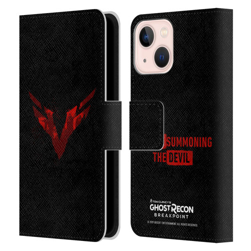 Tom Clancy's Ghost Recon Breakpoint Graphics Wolves Logo Leather Book Wallet Case Cover For Apple iPhone 13 Mini