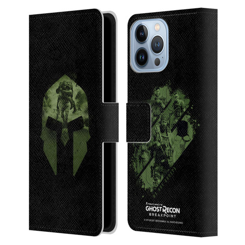 Tom Clancy's Ghost Recon Breakpoint Graphics Nomad Logo Leather Book Wallet Case Cover For Apple iPhone 13 Pro Max