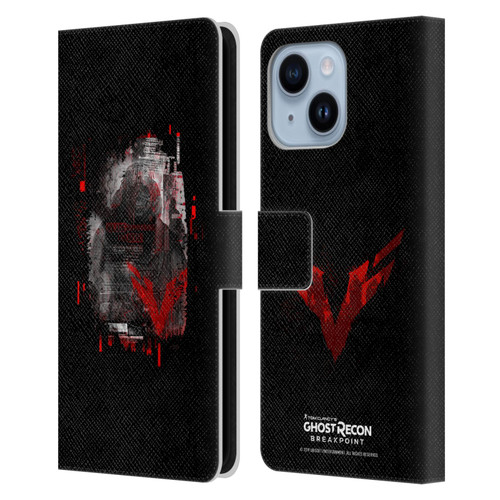 Tom Clancy's Ghost Recon Breakpoint Graphics Wolves Leather Book Wallet Case Cover For Apple iPhone 14 Plus