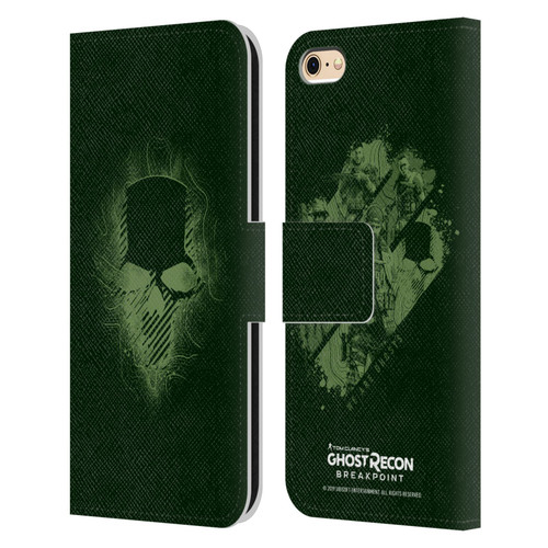 Tom Clancy's Ghost Recon Breakpoint Graphics Ghosts Logo Leather Book Wallet Case Cover For Apple iPhone 6 / iPhone 6s